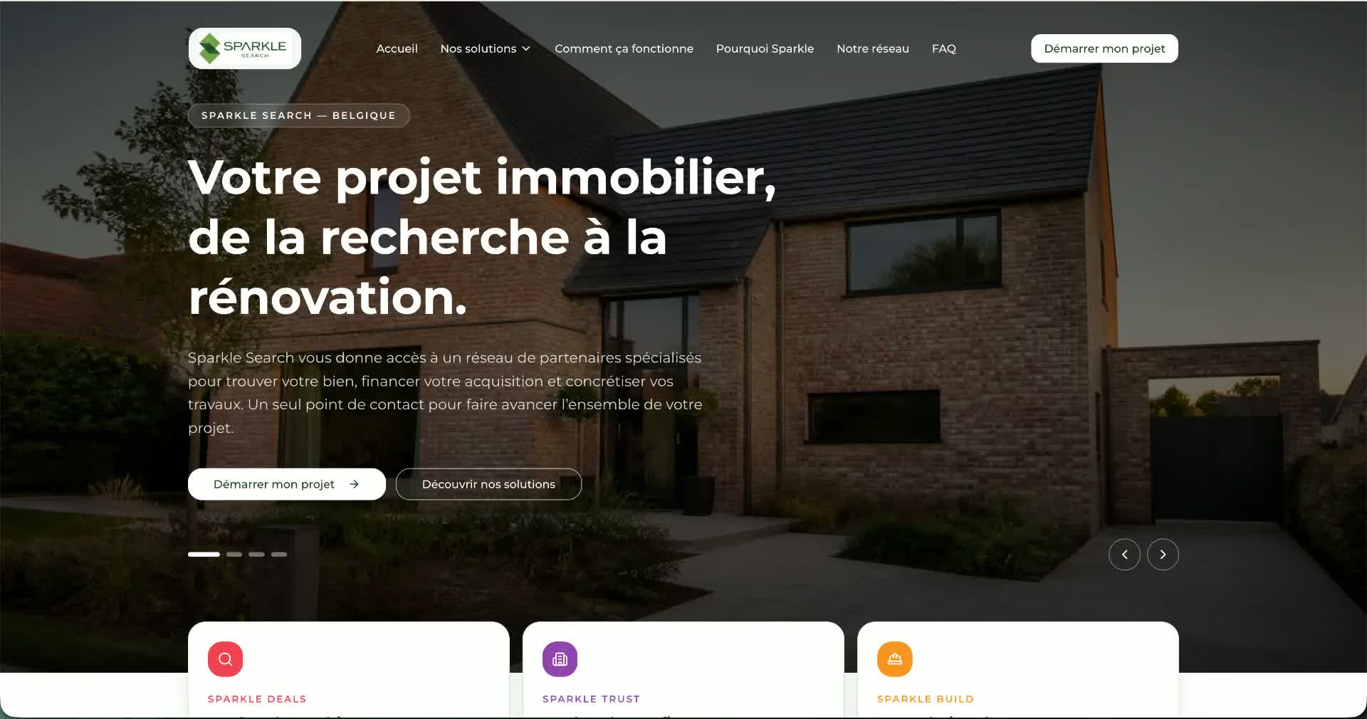 Sparkle Search — Site web