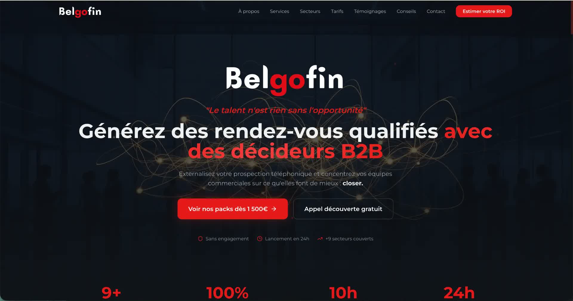 Belgofin — Site web